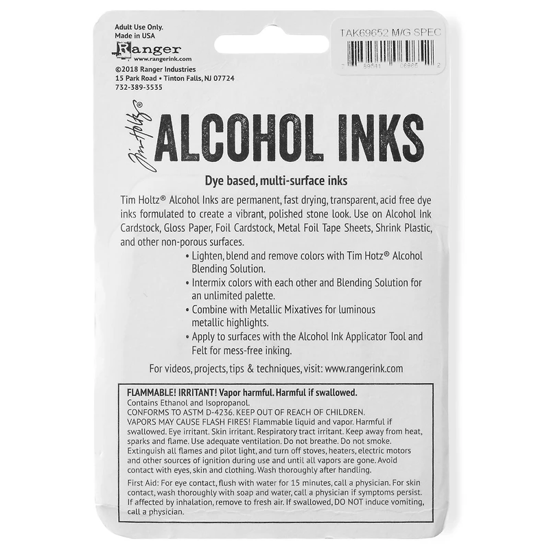 Tim Holtz® Mint & Green Spectrum Alcohol Inks, 3ct.