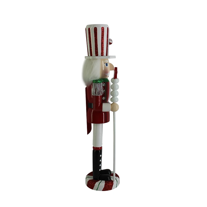 16" Red & White Peppermint Nutcracker by Ashland®
