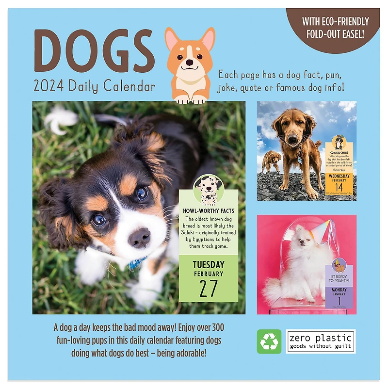 TF Publishing Dog A Day Daily Desktop Calendar