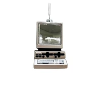 4" White Computer Glass Ornament by Ashland®