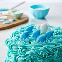 Sweet Tooth Fairy® Blue Shark Fin Icing Decorations