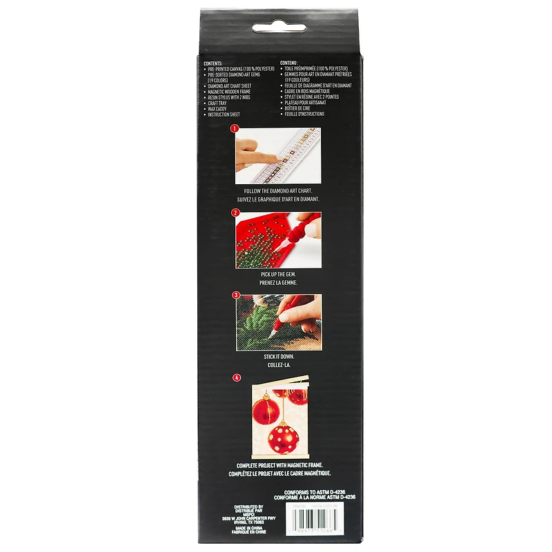 8" x 10" Ornaments Diamond Art Kit with Frame by Make Market®