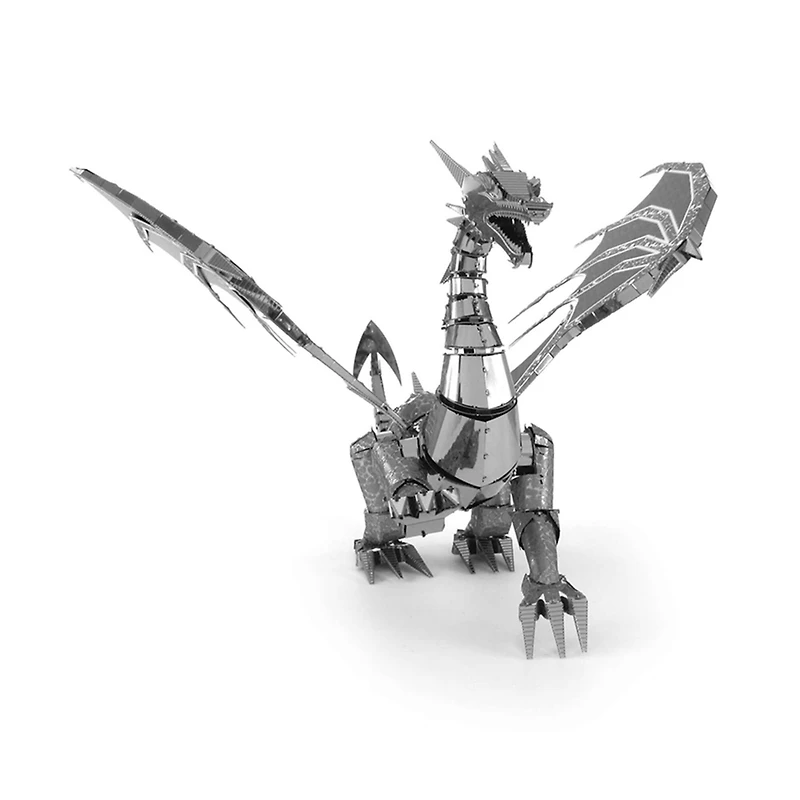 Metal Earth® ICONX Silver Dragon 3D Metal Model Kit