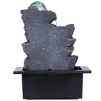 Design Toscano Spinning Orb Calming Tabletop Waterfall Fountain