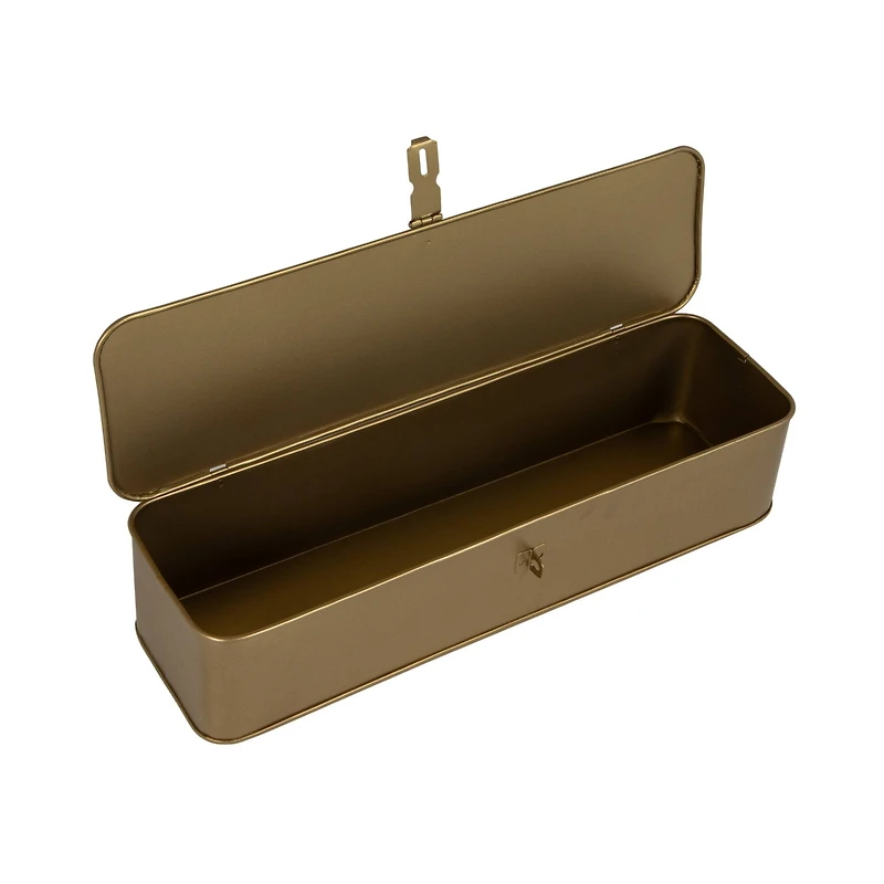 Hello Honey® Decorative Metal Boxes with Gold Finish Set