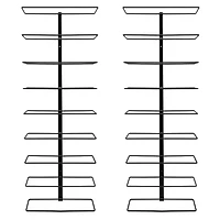 Sorbus 9-Bottle Wall Mounted Wine Rack, 2ct.