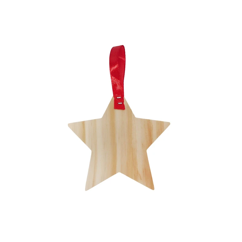 4" Star DIY Pinewood Ornament by Make Market®