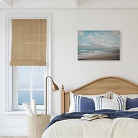 Stupell Industries Crashing Waves on Beach Surfer Purple Board Canvas Wall Art