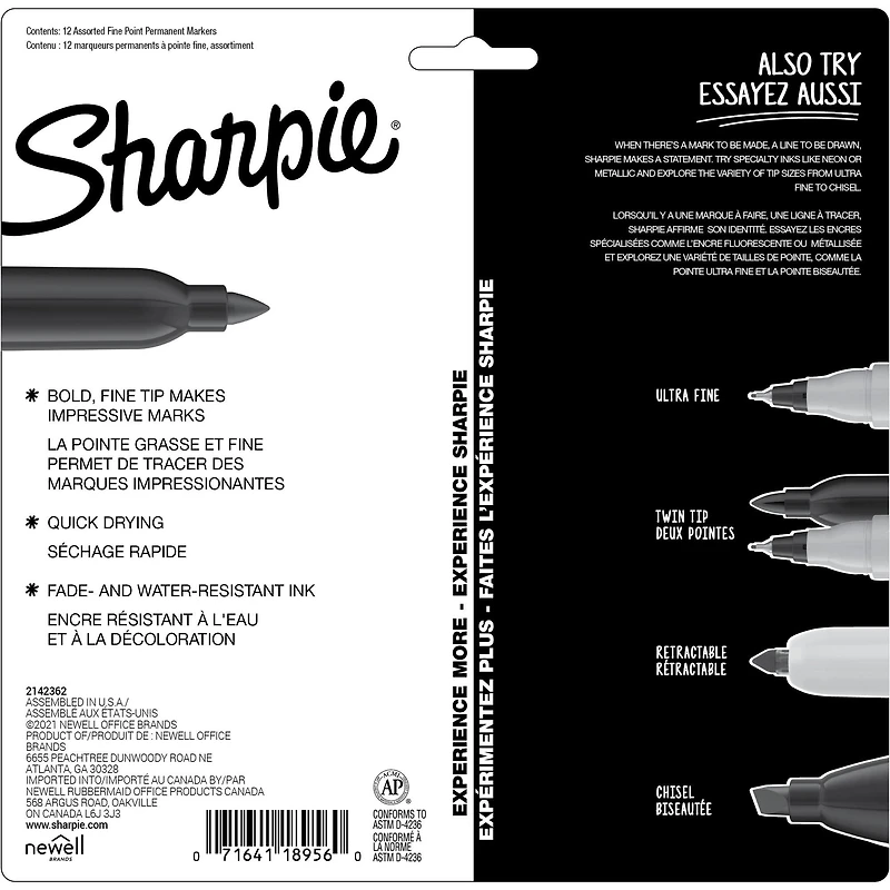 Mystic Gems Sharpie® Fine Point Permanent Markers, 12ct.