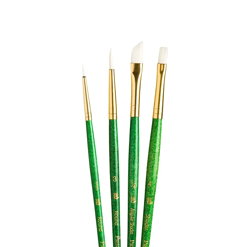Princeton™ RealValue™ White Taklon 4 Piece Brush Set
