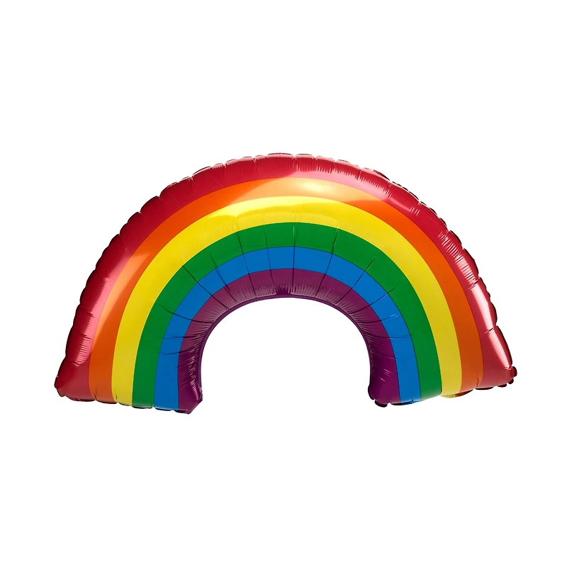 SuperShape™ 34" Iridescent Rainbow Holographic Foil Balloon