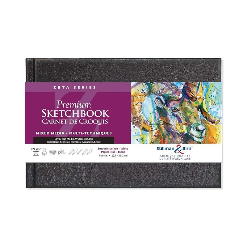 Stillman & Birn® Zeta Series Premium Hardcover Sketchbook, 9" x 6"
