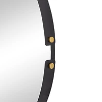 CosmoLiving by Cosmopolitan Black Metal Contemporary Wall Mirror, 26" x 26" x 2"