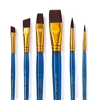 Necessities™ Brown Synthetic Acrylic Brush Set by Artist's Loft™