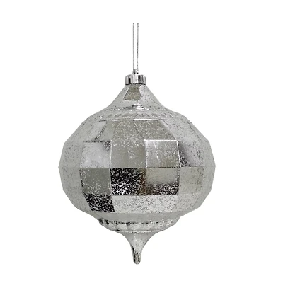 9.5" Silver Mercury Glass Onion Ornament by Ashland®