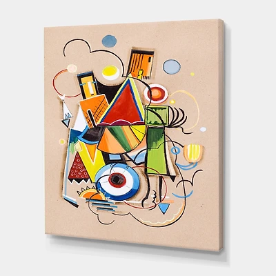 Designart - Colored Geometric Abstract Compositions I