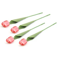 DII® Pink Flower Tulip Set, 4ct.