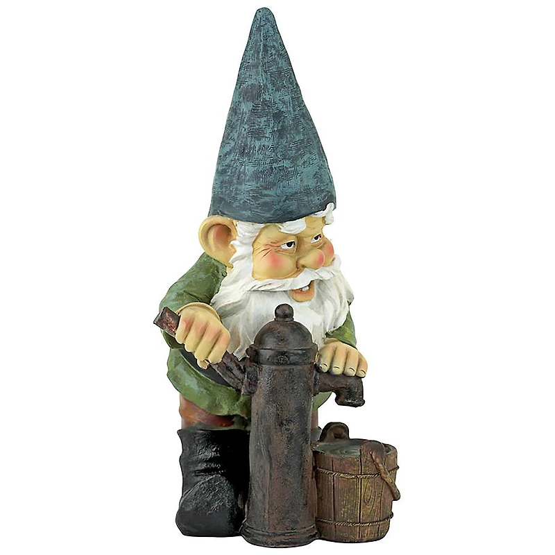 Design Toscano 12" Water Pump Pete Garden Gnome Statue
