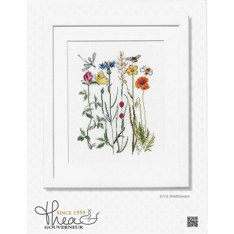 Thea Gouverneur Wildflowers Cross Stitch Kit