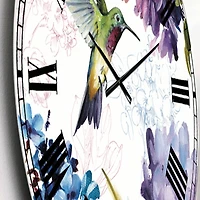Designart 'Spring Nectar Square Ii Traditional Wall Clock