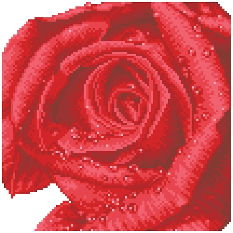 Diamond Dotz® Intermediate Rose Dew with Frame Diamond Painting Kit