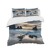 Designart 'Beautiful Porthcothan Bay' Coastal Bedding Set