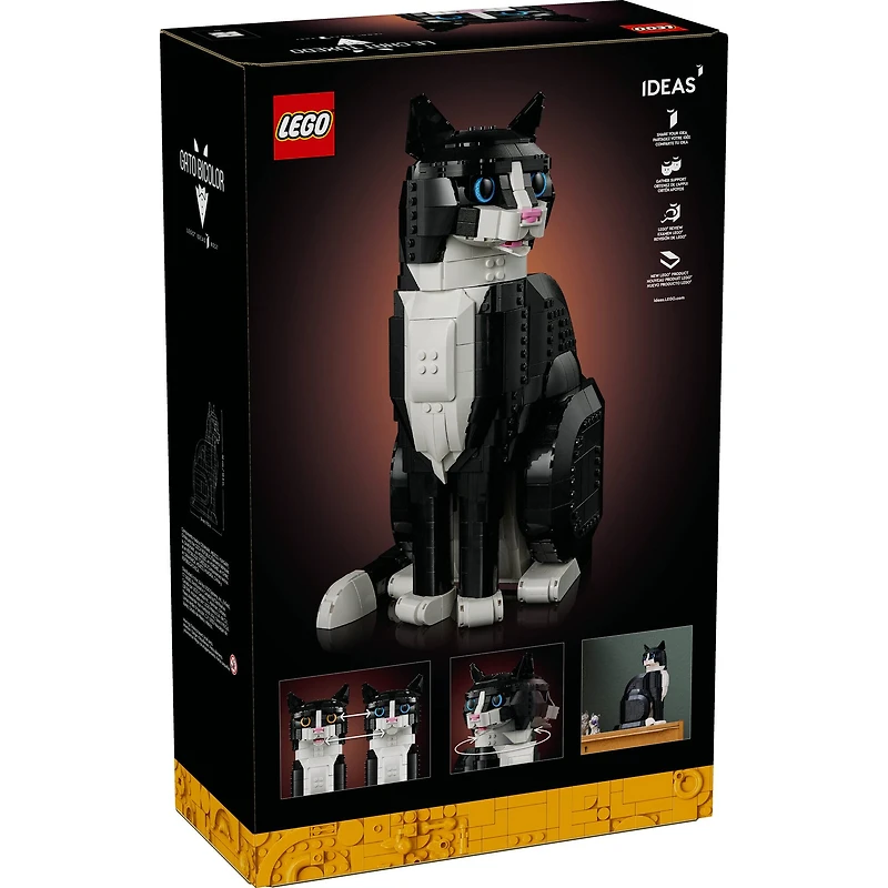 LEGO® Ideas Tuxedo Cat, Gift Idea for Animal-Lovers 21349