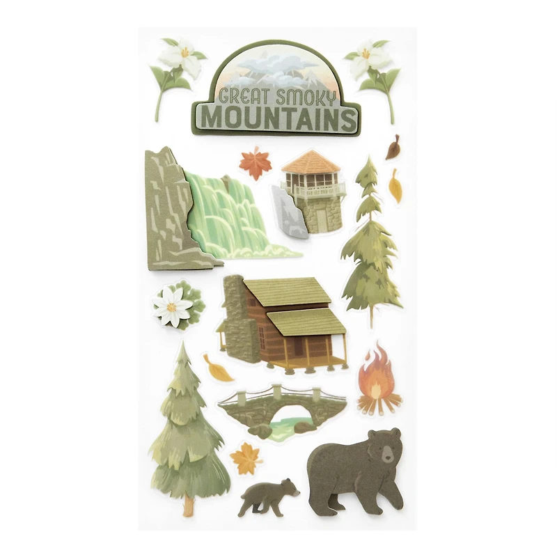 Smoky Mountain Dimensional Stickers by Recollections™