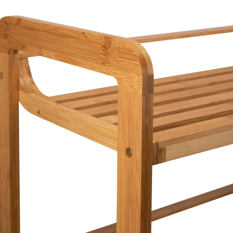Organize It All Deluxe 4 Tier Bamboo Shelf