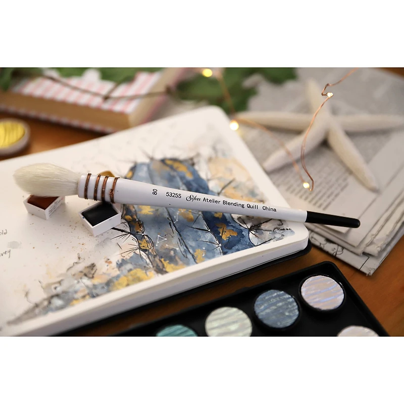 Silver Brush Limited Atelier Quill™ 4 Piece Mix Brush Set