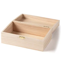 12 Pack: 8.5" Wood Trinket Box by Make Market®