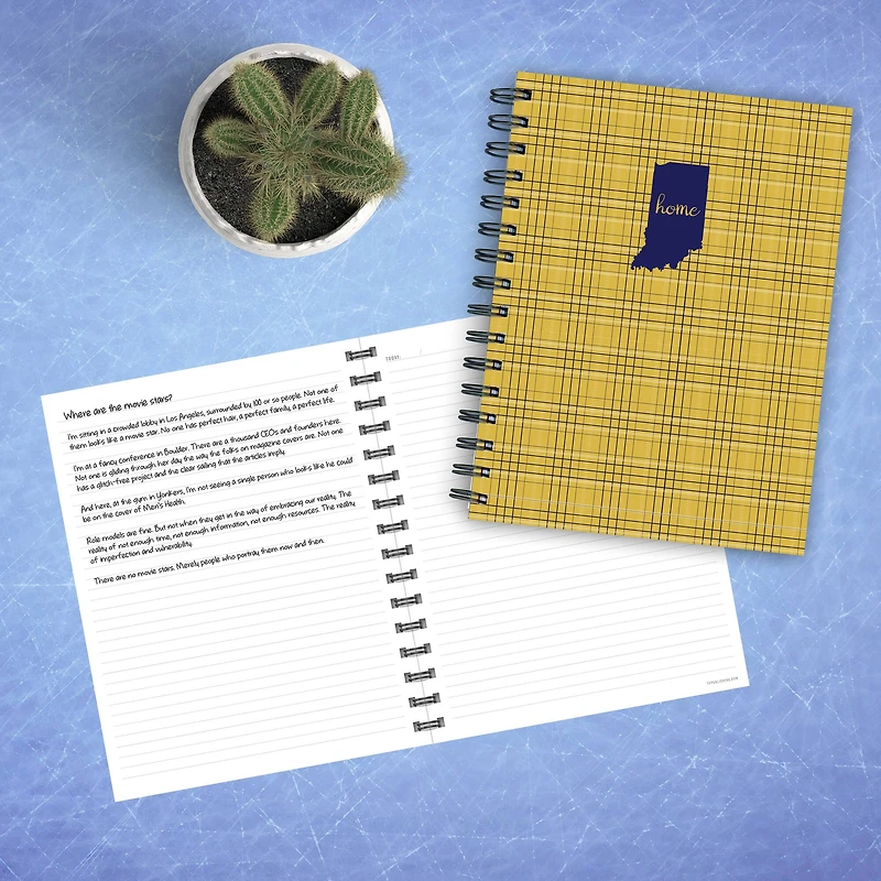 TF Publishing Indiana Golden Plaid Journal