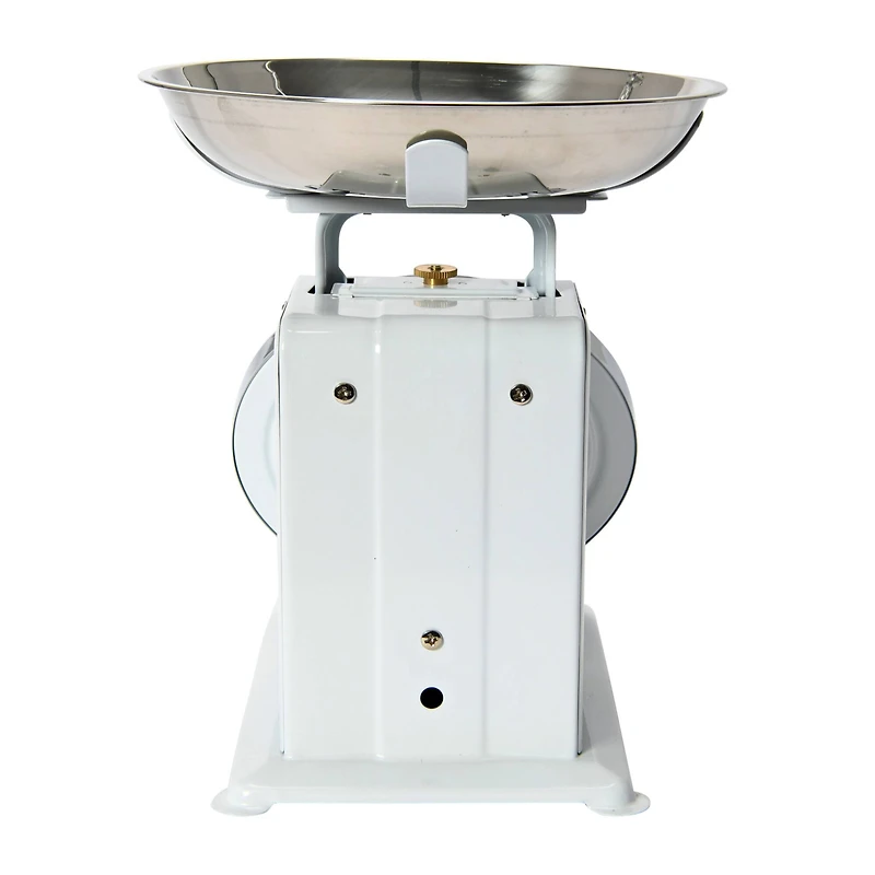 Hello Honey® White Metal Kitchen Scale with Removable Tray