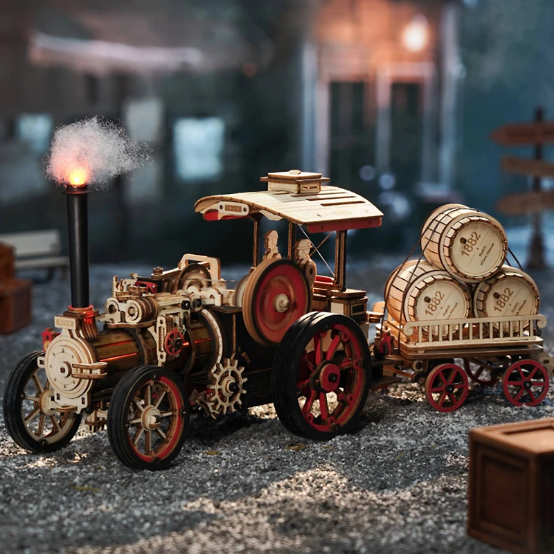 ROKR® Mechanical Models Steam Engine 3D Puzzle Kit