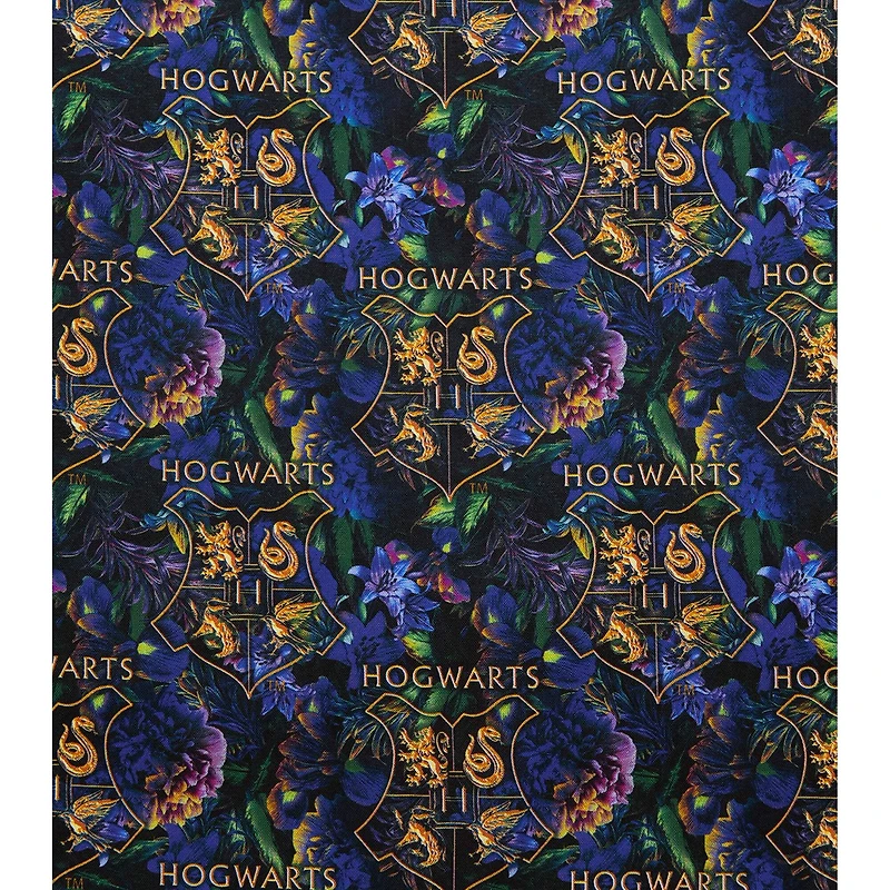 Harry Potter Floral Hogwarts Precut Cotton Fabric