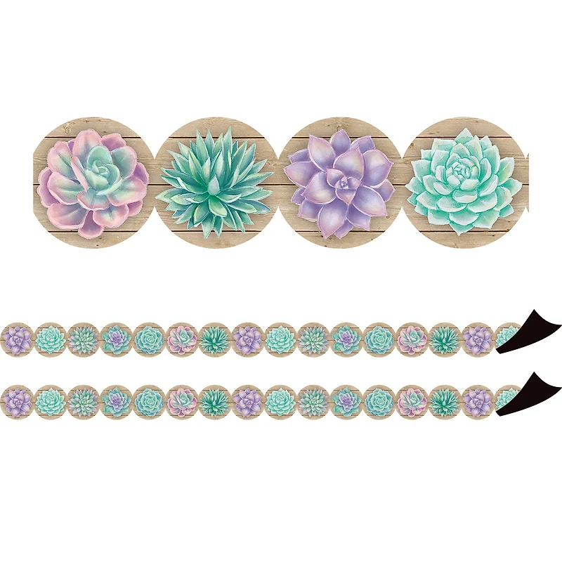 Teacher Created Resources Rustic Bloom Magnetic Border, 48ft.