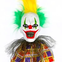 39" Halloween Sound Activated Hanging Animated Clown