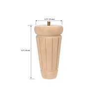 Dritz® Home Unfinished Wood Fluted Column Bun Feet, 2ct.