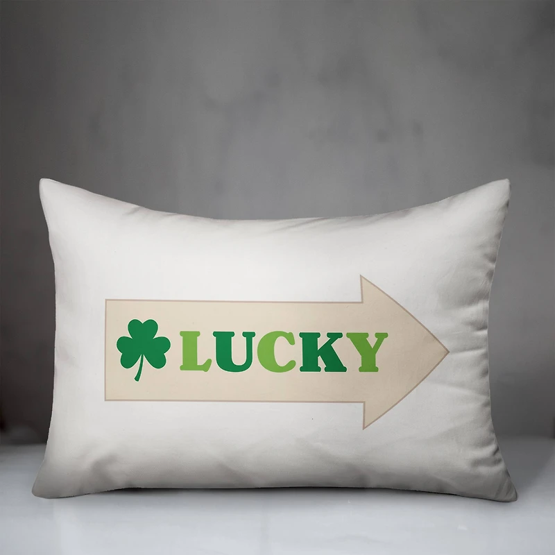 Lucky Arrow 14" x 20" Throw Pillow