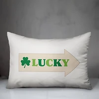 Lucky Arrow 14" x 20" Throw Pillow