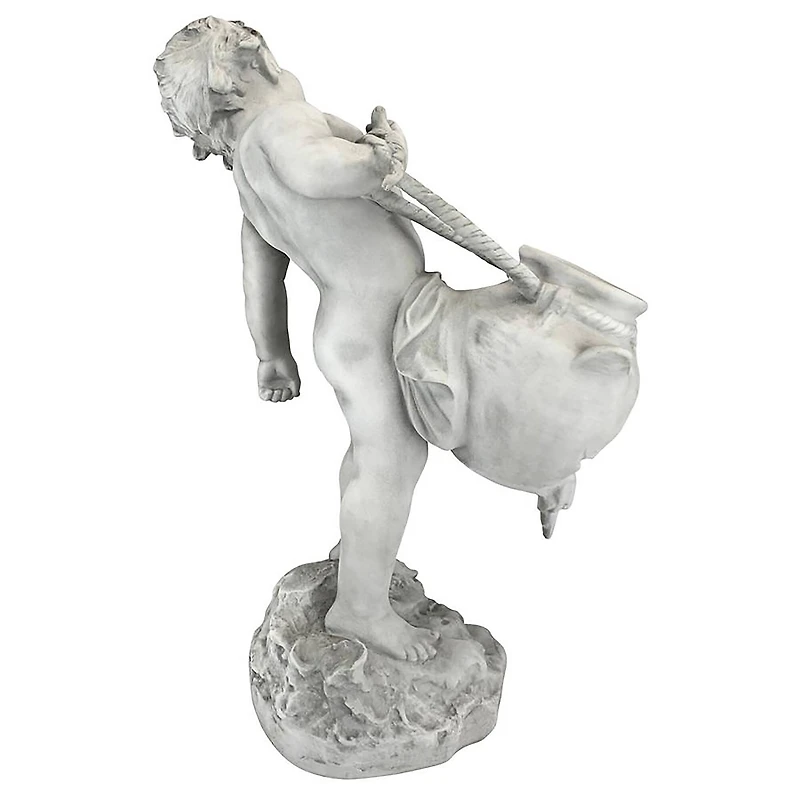 Design Toscano 22" Young Child Urn Carrier Garden Statue