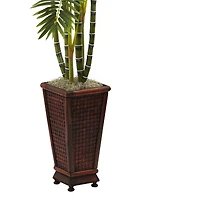 6.5ft. Areca Palm Tree in Decorative Planter