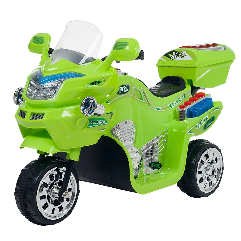 Toy Time Green Battery Powered Ride-On Motorcycle