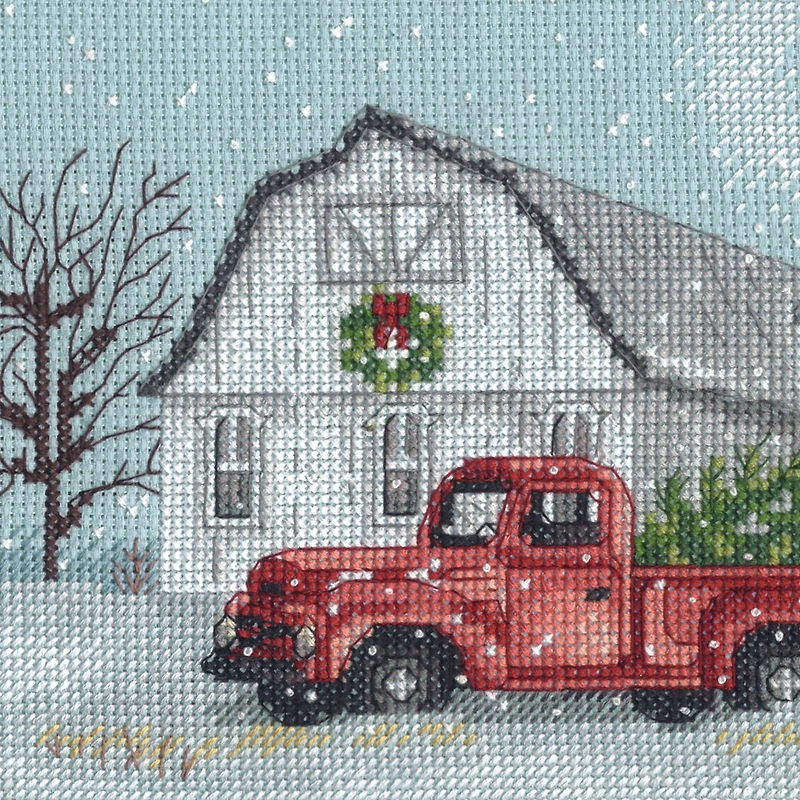 Dimensions® Winter Farm Counted Cross Stitch Kit