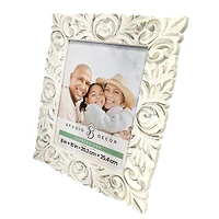 Expressions™ Whitewash Fleur-De-Lis Frame by Studio Décor®