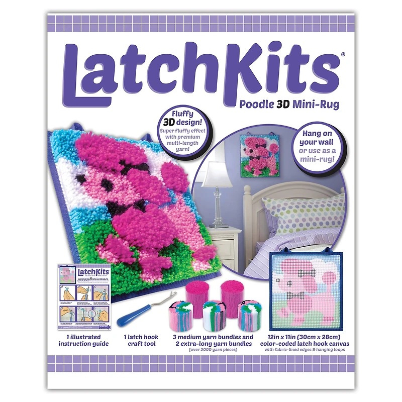 Kahootz Toys LatchKits Mini Rug Poodle