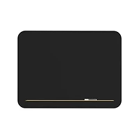 U Brands Framed Black Magnetic Glass Dry-Erase Board, 36" x 24"