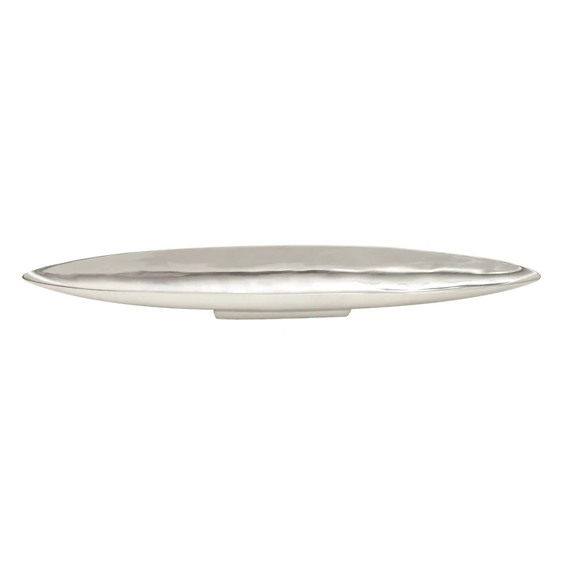 36" Silver Aluminum Modern Boat Tray
