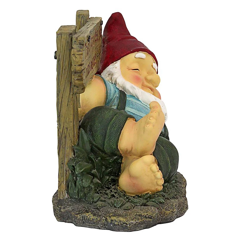 Design Toscano 8" Irving Gnomlin Resting on His Laurels Garden Gnome Statue