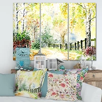 Designart - Autumn Countryside Landscape In The Afternoon